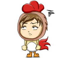 Rooster Costume by My Little Girl sticker #14603728