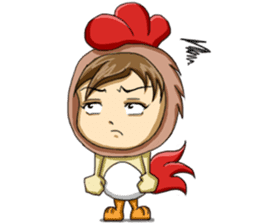 Rooster Costume by My Little Girl sticker #14603728