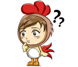 Rooster Costume by My Little Girl sticker #14603729