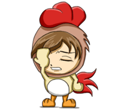Rooster Costume by My Little Girl sticker #14603730