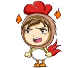 Rooster Costume by My Little Girl sticker #14603731