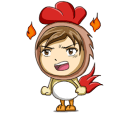 Rooster Costume by My Little Girl sticker #14603731