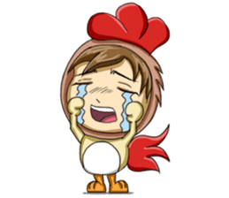 Rooster Costume by My Little Girl sticker #14603732