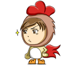 Rooster Costume by My Little Girl sticker #14603734