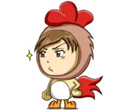 Rooster Costume by My Little Girl sticker #14603734