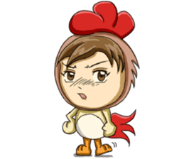 Rooster Costume by My Little Girl sticker #14603736