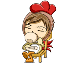 Rooster Costume by My Little Girl sticker #14603737