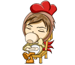 Rooster Costume by My Little Girl sticker #14603737