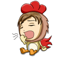 Rooster Costume by My Little Girl sticker #14603741