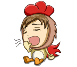 Rooster Costume by My Little Girl sticker #14603741