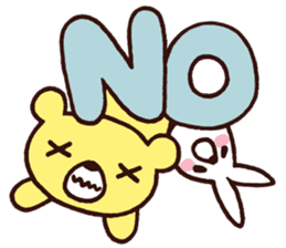 Bear and Rice cake rabbit 2 sticker #14603863