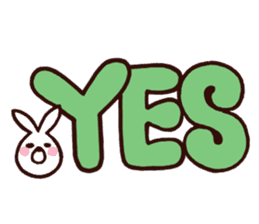 Bear and Rice cake rabbit 2 sticker #14603864