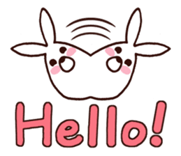 Bear and Rice cake rabbit 2 sticker #14603872