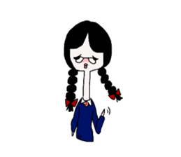 long neck human sticker #14603993