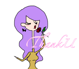 long neck human sticker #14603997