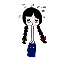 long neck human sticker #14604000