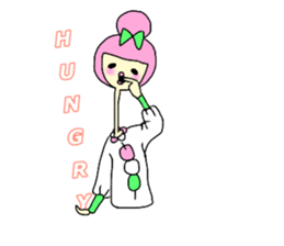 long neck human sticker #14604001