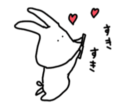 doodling rabbit sticker #14604077