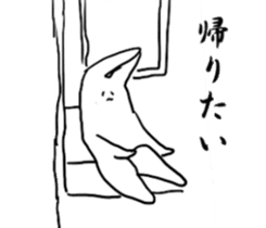 doodling rabbit sticker #14604081