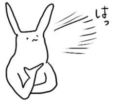 doodling rabbit sticker #14604087