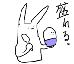 doodling rabbit sticker #14604092