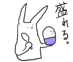doodling rabbit sticker #14604092
