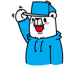 polar bear snowboarders snuk sticker #14604310