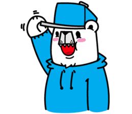 polar bear snowboarders snuk sticker #14604310