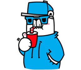 polar bear snowboarders snuk sticker #14604321