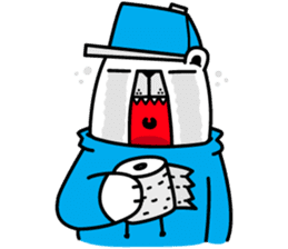 polar bear snowboarders snuk sticker #14604328