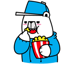 polar bear snowboarders snuk sticker #14604329