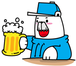 polar bear snowboarders snuk sticker #14604334