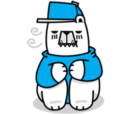 polar bear snowboarders snuk sticker #14604336