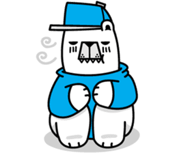 polar bear snowboarders snuk sticker #14604336