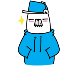 polar bear snowboarders snuk sticker #14604339