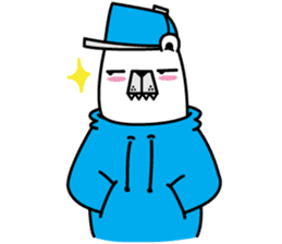 polar bear snowboarders snuk sticker #14604339