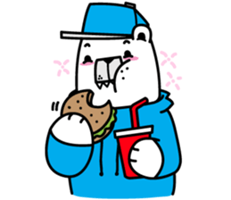 polar bear snowboarders snuk sticker #14604341