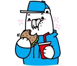 polar bear snowboarders snuk sticker #14604341