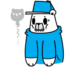 polar bear snowboarders snuk sticker #14604344