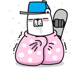 polar bear snowboarders snuk sticker #14604346