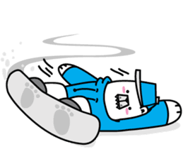 polar bear snowboarders snuk sticker #14604348