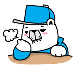 polar bear snowboarders snuk sticker #14604349