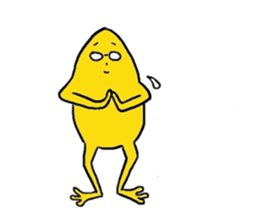 Frog politely sticker #14604574