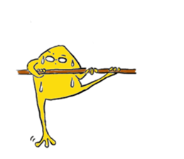 Frog politely sticker #14604577