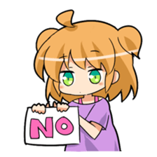 Yaruki Nashiko chan sticker #14604593