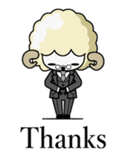 Cheerful Butler Sebastian English sticker #14604943