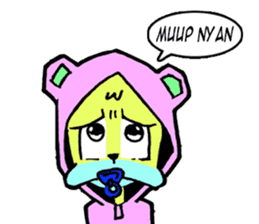 Pinky Nyan sticker #14605738