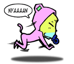 Pinky Nyan sticker #14605770
