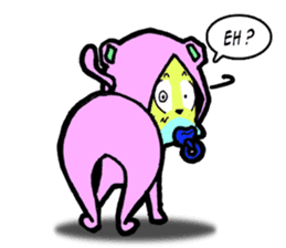 Pinky Nyan sticker #14605771