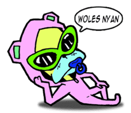 Pinky Nyan sticker #14605773